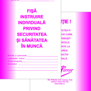 Fisa ISU (Fisa individuala de instructaj in domeniul situatiilor de urgenta )